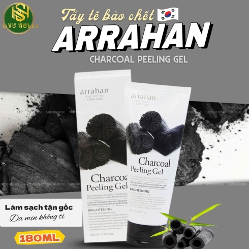 Tẩy tế bào chết ARRAHAN Charcoal 180mL 