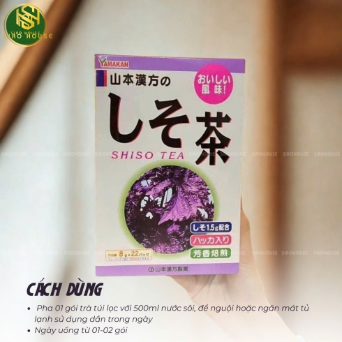 Trà tía tô YAMAKAN Shiso Tea 8g x 22 gói