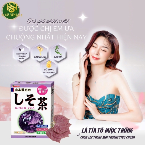 Trà tía tô YAMAKAN Shiso Tea 8g x 22 gói