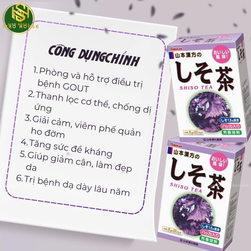 Trà tía tô YAMAKAN Shiso Tea 8g x 22 gói