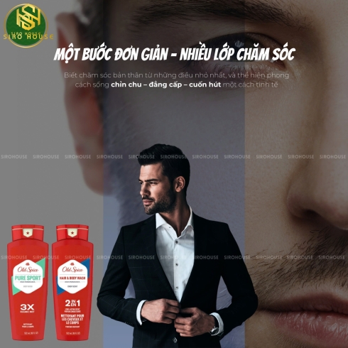 Sữa tắm gội toàn thân OLD SPICE 2in1 532mL