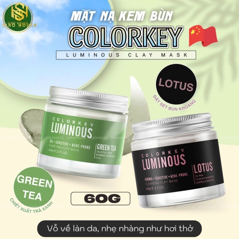 Mặt nạ đất sét bùn khoáng COLORKEY Luminous Cleansing Clay Mask 60g