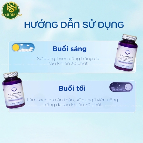 Viên uống trắng da RELUMINS 1650mg 90 viên
