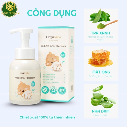 Dung dịch vệ sinh hữu cơ cho bé ORGABÉBÉ 300mL