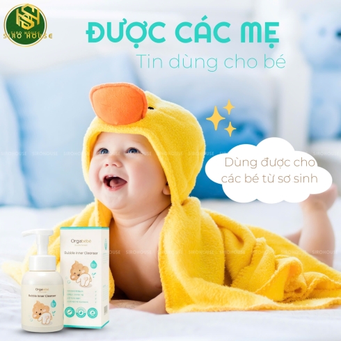 Dung dịch vệ sinh hữu cơ cho bé ORGABÉBÉ 300mL