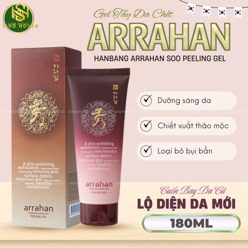 Tẩy tế bào chết ARRAHAN thảo dược 180mL 
