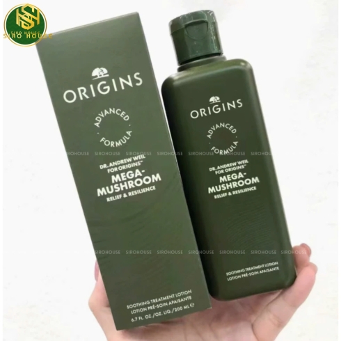 Lotion men nấm linh chi DR. ANDREW WEIL Origins Mushroom Skin Relief & Resilience Soothing 200mL