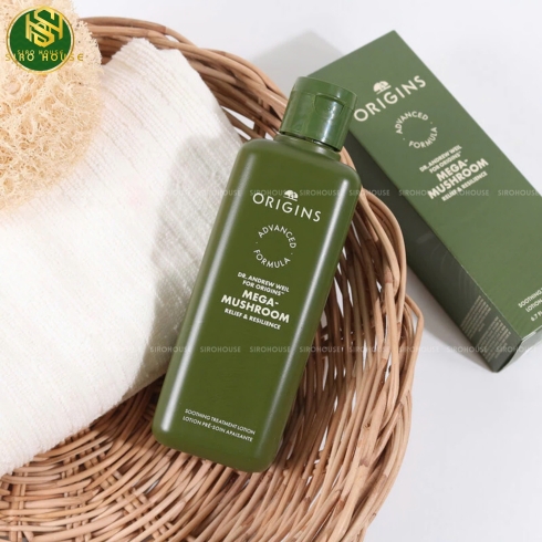Lotion men nấm linh chi DR. ANDREW WEIL Origins Mushroom Skin Relief & Resilience Soothing 200mL
