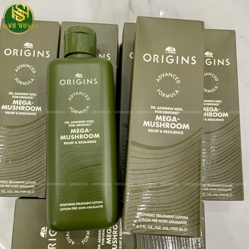 Lotion men nấm linh chi DR. ANDREW WEIL Origins Mushroom Skin Relief & Resilience Soothing 200mL