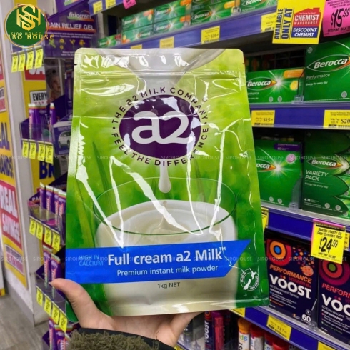 Sữa bột nguyên kem A2 Milk Full Cream Milk 1kg