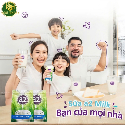 Sữa bột nguyên kem A2 Milk Full Cream Milk 1kg