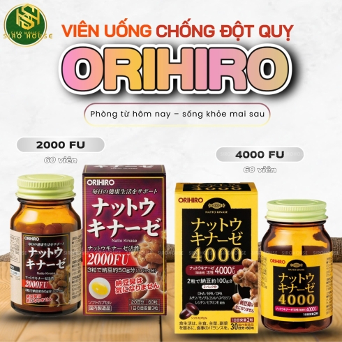 Viên uống chống đột quỵ ORIHIRO 4000FU 60 viên