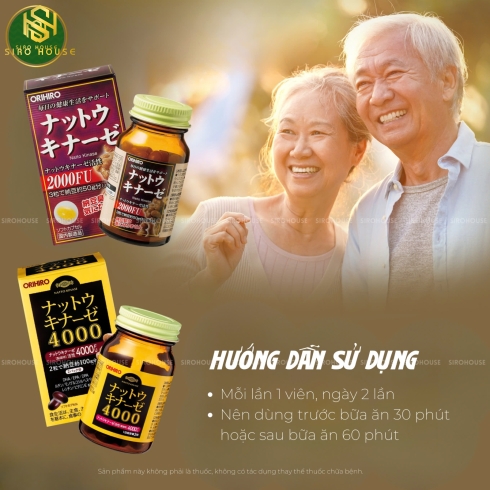 Viên uống chống đột quỵ ORIHIRO 4000FU 60 viên