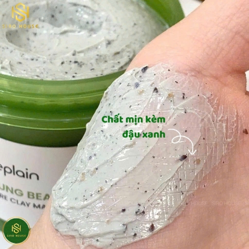 Mặt nạ đất sét đậu xanh BEPLAIN Mung Bean Pore Clay Mask 120mL + Tặng 3 Sample Pore Serum 1mL x 3