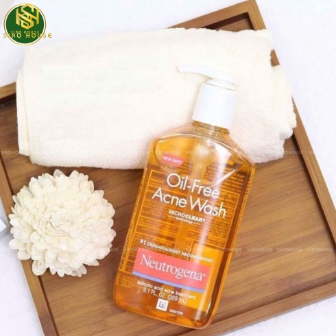 Sữa rửa mặt NEUTROGENA Oil-Free Acne Wash bưởi hồng 198ml