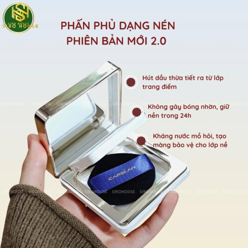  Phấn phủ nén CARSLAN Black Magnet Soft Focus Make-Up Powder 8g #01 Blue Purple