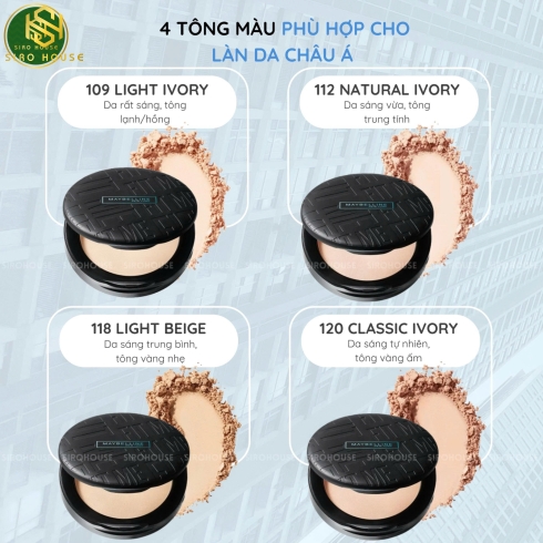 Phấn nén MAYBELLINE Fit Me Matte + Poreless 8.5g