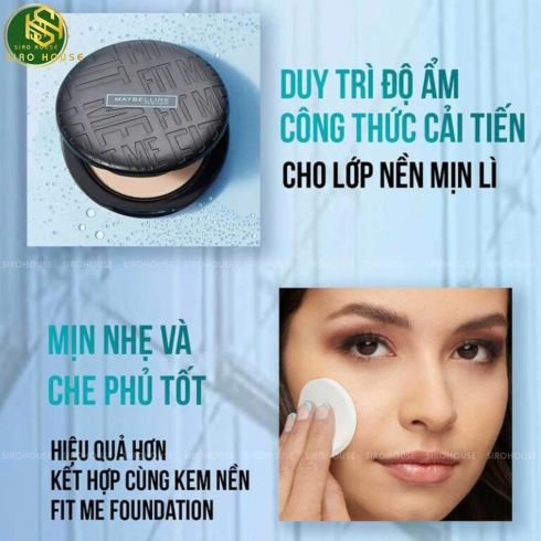 Phấn nén MAYBELLINE Fit Me Matte + Poreless 8.5g