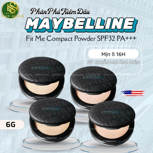 Phấn nén MAYBELLINE Fit Me Matte + Poreless 8.5g