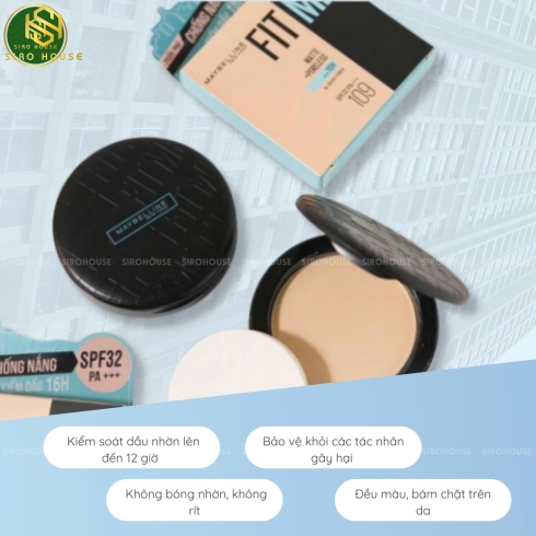 Phấn nén MAYBELLINE Fit Me Matte + Poreless 8.5g