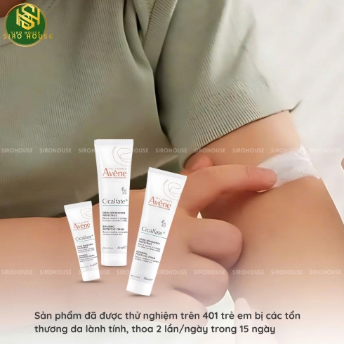 Kem dưỡng phục hồi da AVENE Cicalfate+ Repair Cream 40ml  & 100ml
