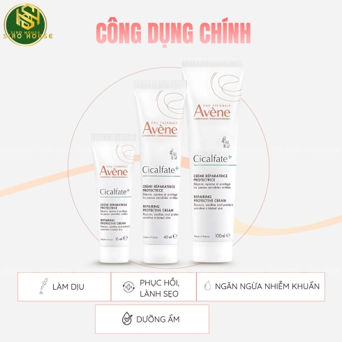 Kem dưỡng phục hồi da AVENE Cicalfate+ Repair Cream 40ml  & 100ml