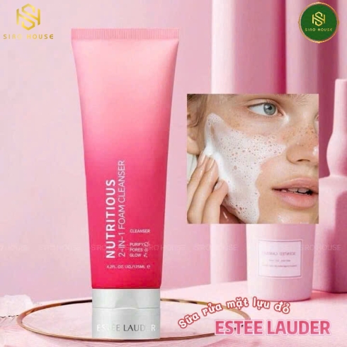 Sữa rửa mặt lựu đỏ ESTEE LAUDER Nutritious 2-in-1 Foam Cleanser 125mL