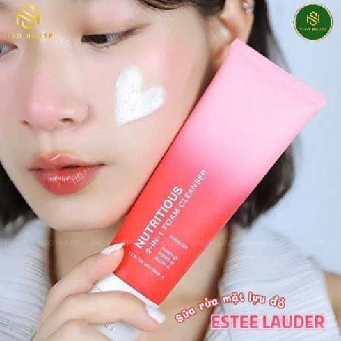 Sữa rửa mặt lựu đỏ ESTEE LAUDER Nutritious 2-in-1 Foam Cleanser 125mL