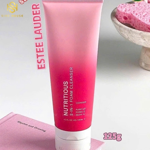 Sữa rửa mặt lựu đỏ ESTEE LAUDER Nutritious 2-in-1 Foam Cleanser 125mL