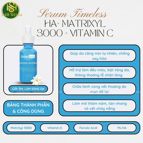  Bộ 3 Serum Timeless Đình Đám: Dưỡng Ẩm – Phục Hồi – Làm Sáng Da Toàn Diện 