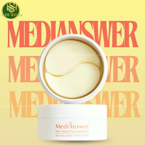 Nạ mắt MEDIANSWER Vita Collagen Eye Cream Patch 60 miếng 