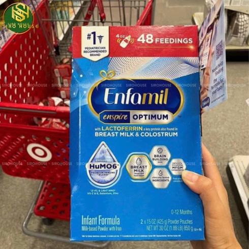 Sữa bột ENFAMIL Enspire Optimum Infant Formula 850g