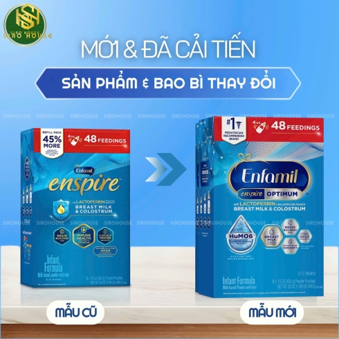 Sữa bột ENFAMIL Enspire Optimum Infant Formula 850g