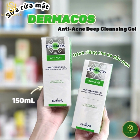 Sữa rửa mặt DERMACOS Anti-Acne Deep Cleansing Gel 150mL