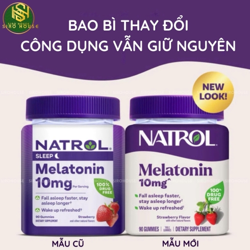Kẹo ngủ NATROL Melatonin Sleep 10mg 90 viên