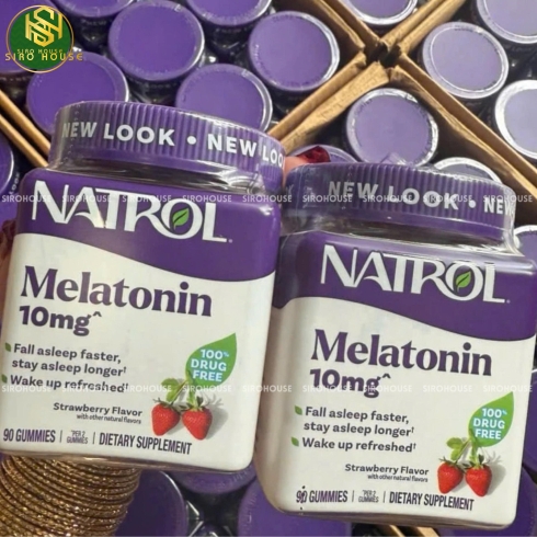 Kẹo ngủ NATROL Melatonin Sleep 10mg 90 viên