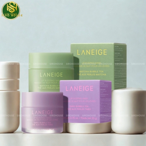 Nạ Môi LANEIGE Lip Sleeping Mask Matcha & Bubble Tea 20g