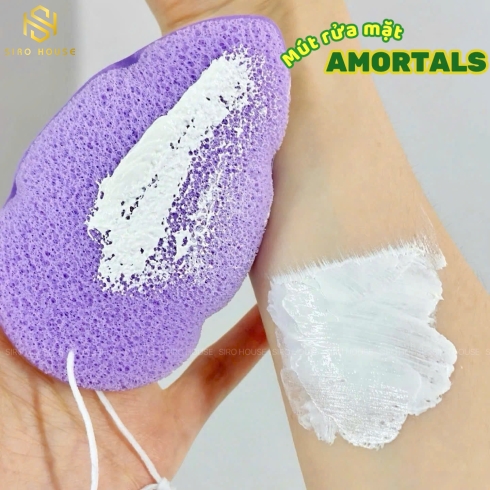 Set 3 Miếng Mút Bọt Biển Rửa Mặt Dạng Giọt Nước AMORTALS