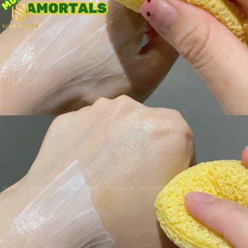 Set 3 Miếng Mút Bọt Biển Rửa Mặt Dạng Giọt Nước AMORTALS