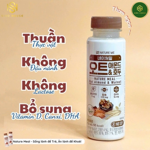Sữa yến mạch óc chó hạnh nhân NATURE MEAL 250mL