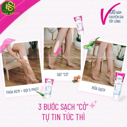Kem tẩy lông VEET Pure 50g  + Tặng khăn ướt FRESSI Care 20 miếng