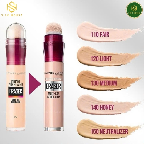 Bút che khuyết điểm MAYBELLINE Instant Age Rewind Multi-Use Concealer 6mL - 110