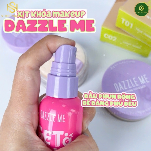 Xịt Khoá Nền DAZZLE ME Get A Grip Dewy Fix 60mL & Matte Fix 60mL