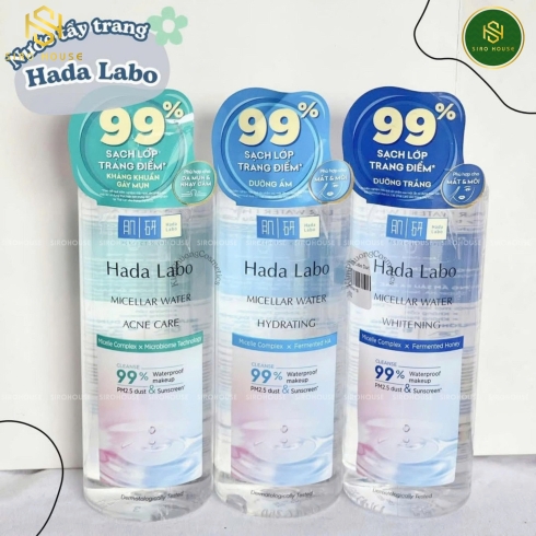 Nước Tẩy Trang HADA LABO Micellar Water 240mL – Acne Care / Hydrating / Whitening