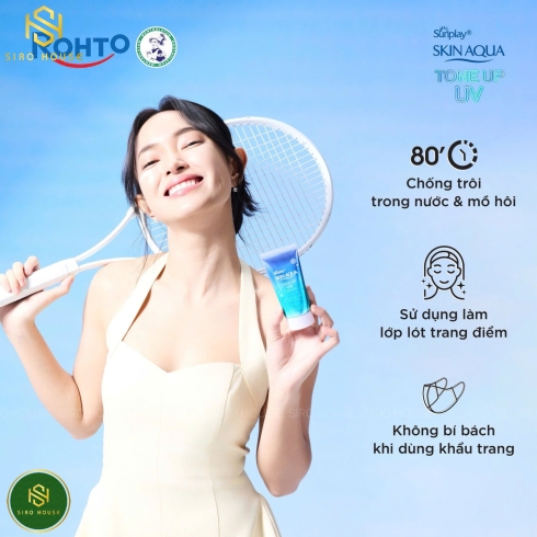 Sữa & Kem Chống Nắng SKIN AQUA Tone Up UV SPF 50+ PA++++ – Milk Blue 50g / Essence 50g