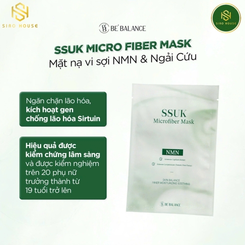 Mặt nạ vải vi sợi ngải cứu BE