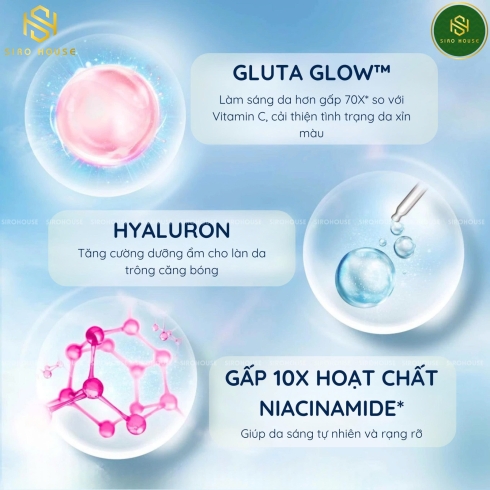 Sữa dưỡng thể VASELINE Gluta-Hya #Dewy Radiance 70X 290mL