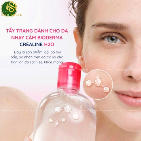Tẩy trang BIODERMA Créaline H2O Peaux Sensibles Originale 500mL