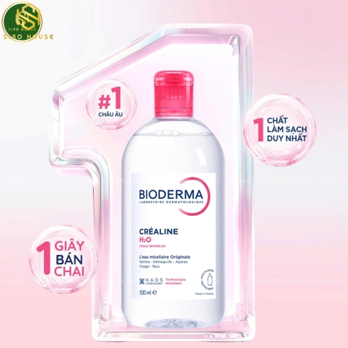 Tẩy trang BIODERMA Créaline H2O Peaux Sensibles Originale 500mL