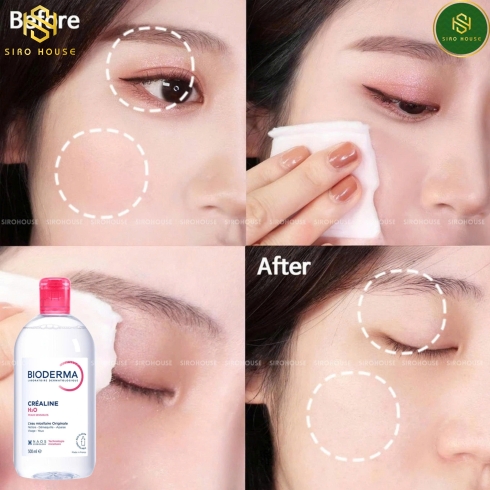 Tẩy trang BIODERMA Créaline H2O Peaux Sensibles Originale 500mL